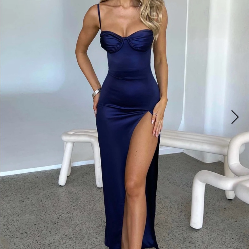 Elegant Navy Formal Dress